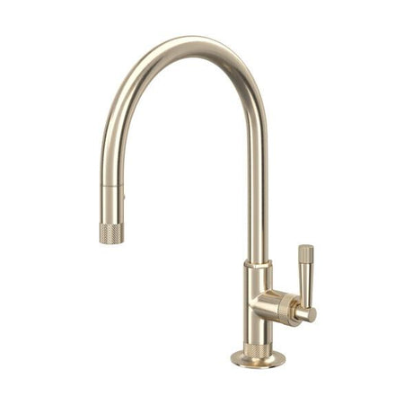 Graceline® Pull-Down Kitchen Faucet With C-Spout Satin Nickel