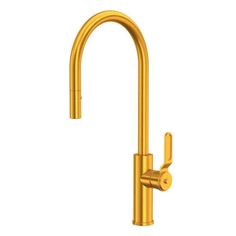 Myrina™ Pull-Down Kitchen Faucet With C-Spout Satin Gold