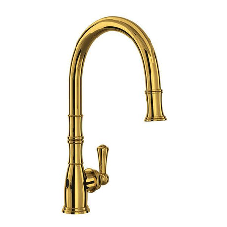 Georgian Era™ Pull-Down Touchless Kitchen Faucet Unlacquered Brass