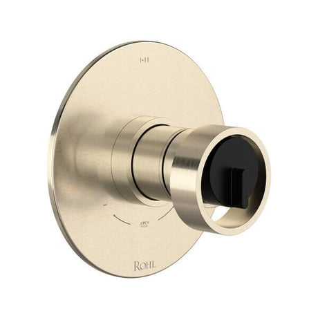 Eclissi™ 1/2" Therm & Pressure Balance Trim with 3 Functions (Shared) Satin Nickel/Matte Black