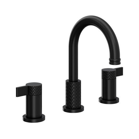 Tenerife™ Widespread Lavatory Faucet With C-Spout Matte Black