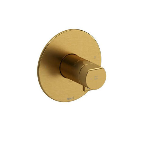 Parabola™ 1/2" Therm & Pressure Balance Trim with 2 Functions (No Share) Brushed Gold