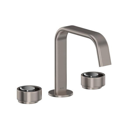 Eclissi™ Widespread Lavatory Faucet With U-Spout Satin Nickel/Polished Chrome