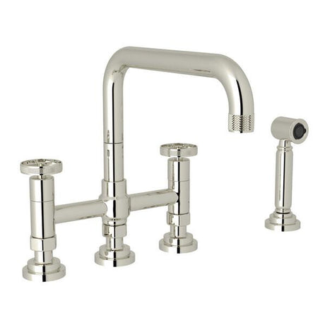 Campo™ Bridge Kitchen Faucet With Side Spray Polished Nickel