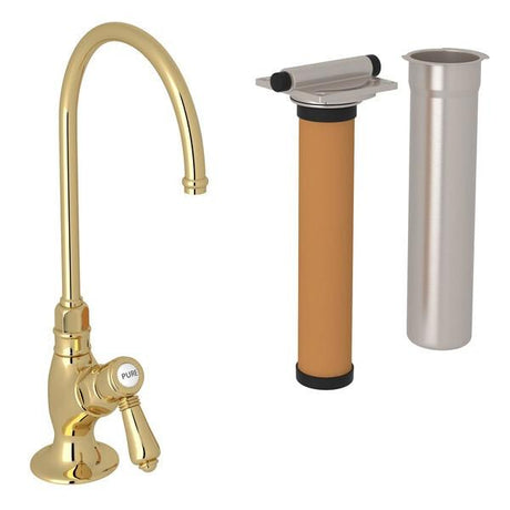 San Julio® Filter Kitchen Faucet Kit Unlacquered Brass
