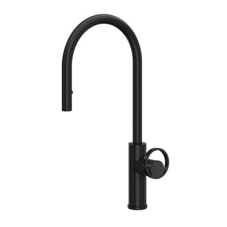 Eclissi™ Pull-Down Kitchen Faucet With C-Spout - Less Handle Matte Black
