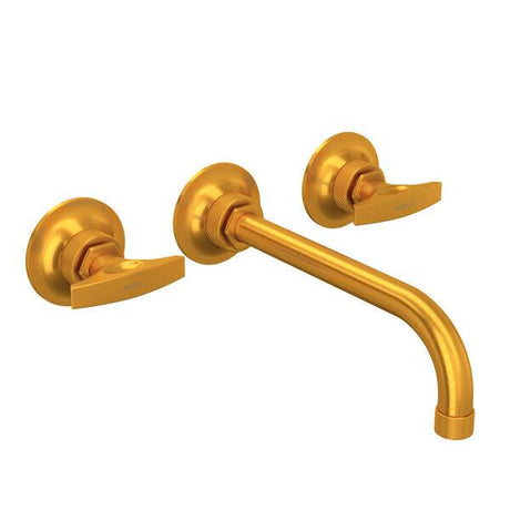 Graceline® Wall Mount Lavatory Faucet Satin Gold