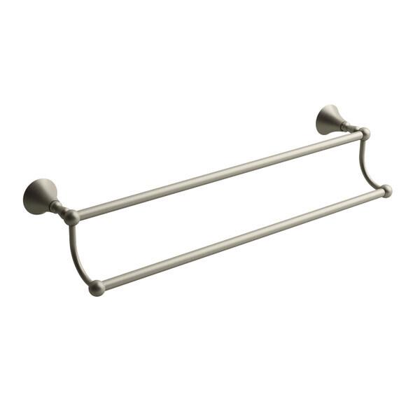 Hudson™ Double 24" Towel Bar Brushed Nickel