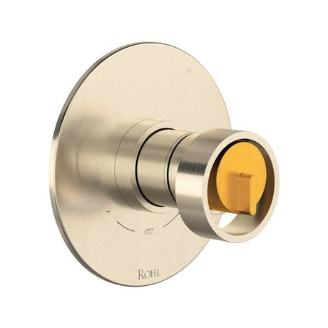 Eclissi™ 1/2" Therm & Pressure Balance Trim with 5 Functions (Shared) Satin Nickel/Satin Gold