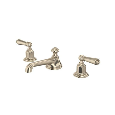 Edwardian™ Widespread Lavatory Faucet With Low Spout Satin Nickel