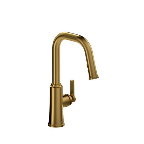 Trattoria™ Pull-Down Kitchen Faucet With U-Spout Brushed Gold