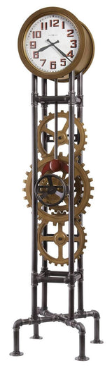 Howard Miller Cogwheel Metal Floor Clock 615118, HOWARD MILLER,  - POSHHAUS