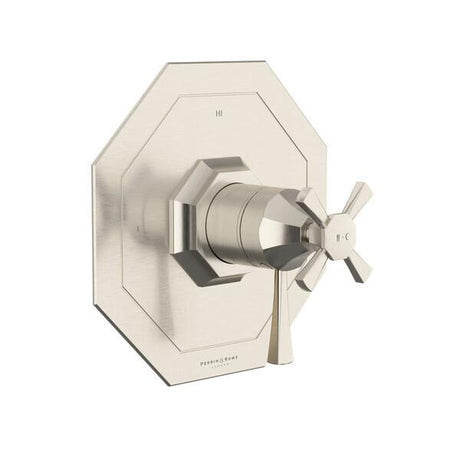 Deco™ 1/2" Therm & Pressure Balance Trim with 3 Functions (Shared) Satin Nickel