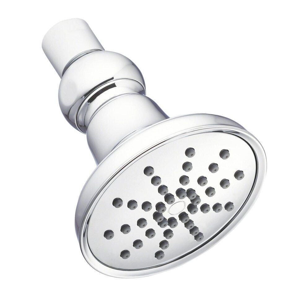Gerber Chrome Mono Round 3 1/2" Single Function Showerhead, 2.5GPM