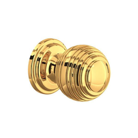 Small Contour Drawer Pull Knobs - Set of 5 English Gold