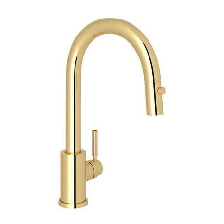 Holborn™ Pull-Down Bar/Food Prep Kitchen Faucet Unlacquered Brass