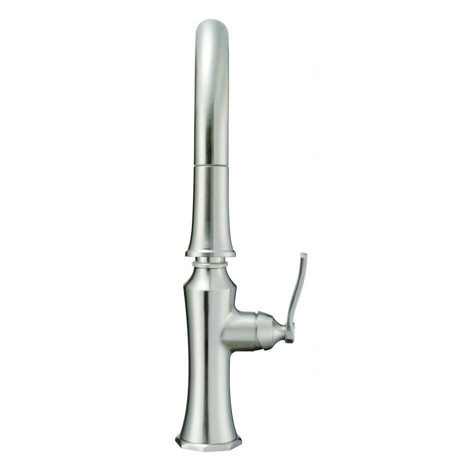 Gerber Chrome Draper Single Handle Pull-down Kitchen Faucets