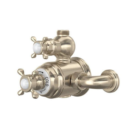 Edwardian™ 3/4" Exposed Therm Valve With Volume And Temperature Control Satin Nickel