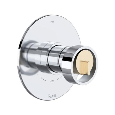 Eclissi™ 1/2" Therm & Pressure Balance Trim with 3 Functions (Shared) Polished Chrome/Satin Nickel