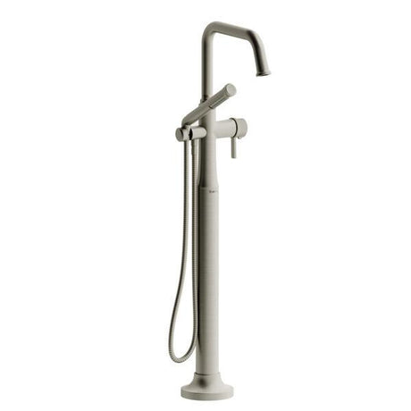 Momenti™ Single Hole Floor Mount Tub Filler Trim With U-Spout Brushed Nickel