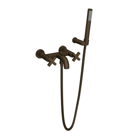 Lombardia® Exposed Wall Mount Tub Filler Tuscan Brass
