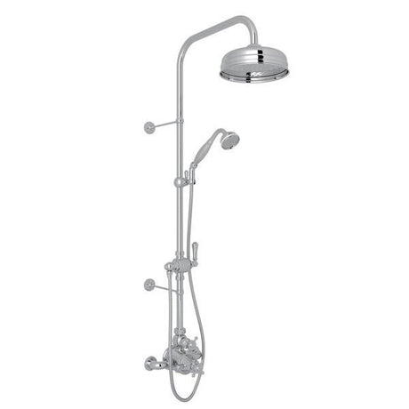 Georgian Era™ 3/4" Exposed Wall Mount Thermostatic Shower System Polished Chrome