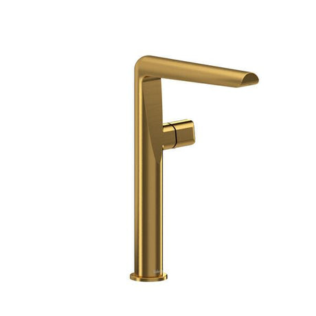 Parabola™ Single Handle Tall Lavatory Faucet Brushed Gold