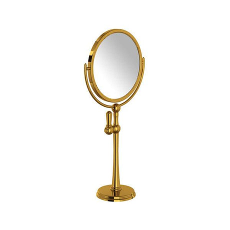 Freestanding Makeup Mirror English Gold