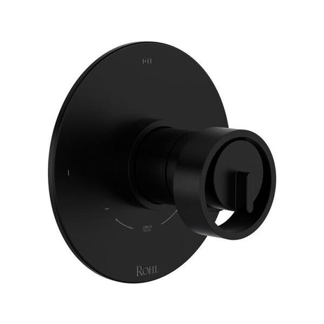 Eclissi™ 1/2" Therm & Pressure Balance Trim with 3 Functions (Shared) Matte Black