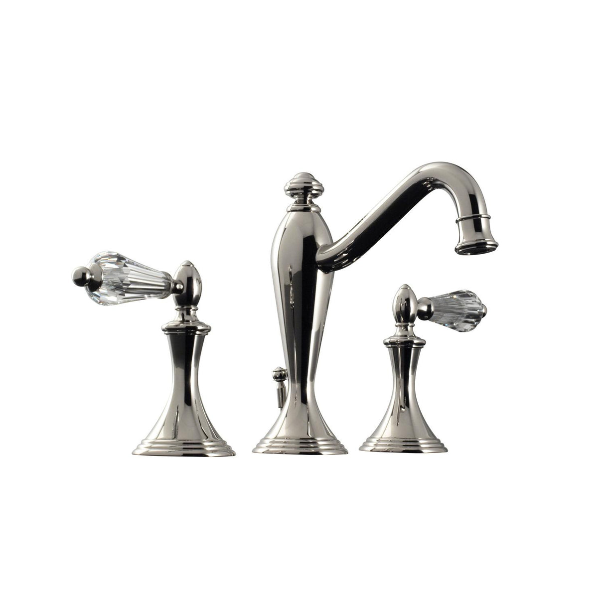 Santec Widespread Lavatory Set In Polished Nickel