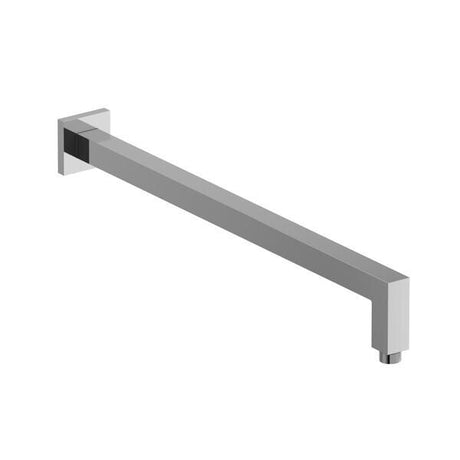 21" Reach Wall Mount Shower Arm With Square Escutcheon Chrome