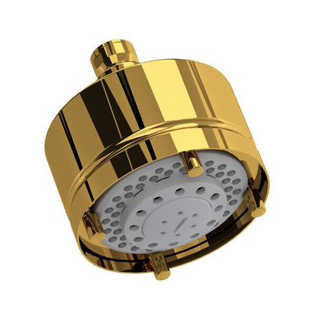 4" 5-Function Showerhead Unlacquered Brass