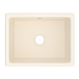 Shaker™ 23" Single Bowl Undermount Or Drop-in Fireclay Kitchen Sink Parchment