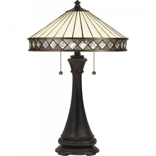 Quoizel Bowing Table Lamp In Vintage Bronze