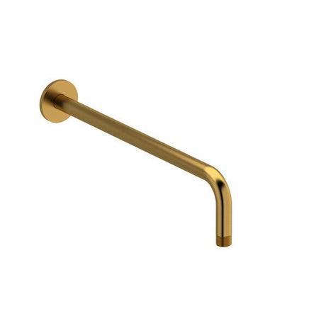 16" Reach Wall Mount Shower Arm Brushed Gold