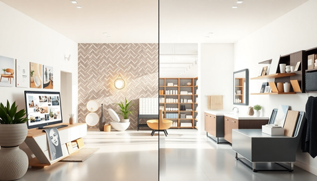 What to Buy Online vs In-Store for a Kitchen or Bathroom Remodel