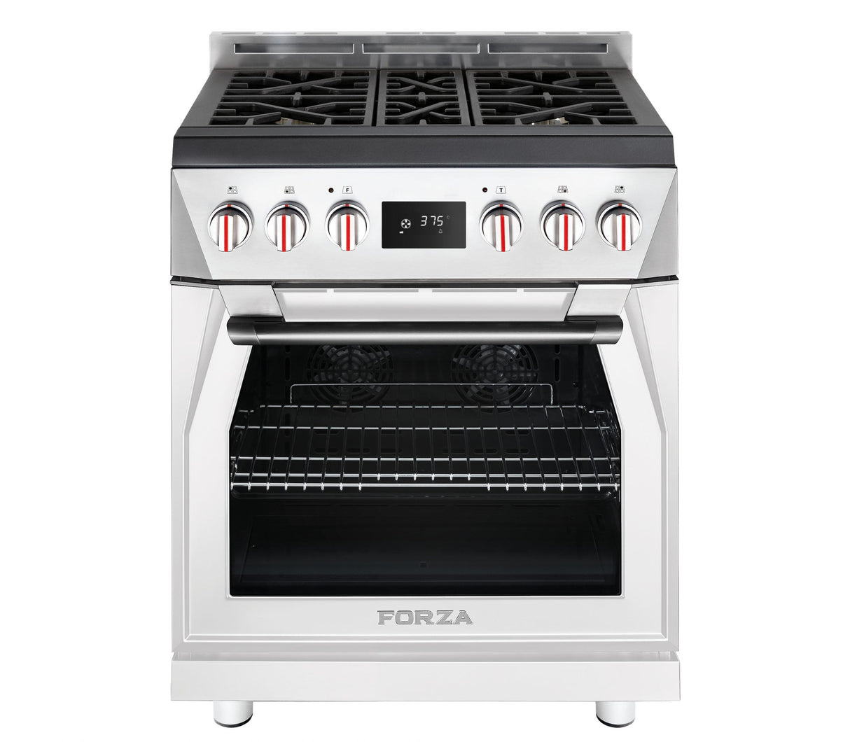 Forza 30-Inch Professional Dual Fuel Range in  Valoroso White (FR304DF-W)