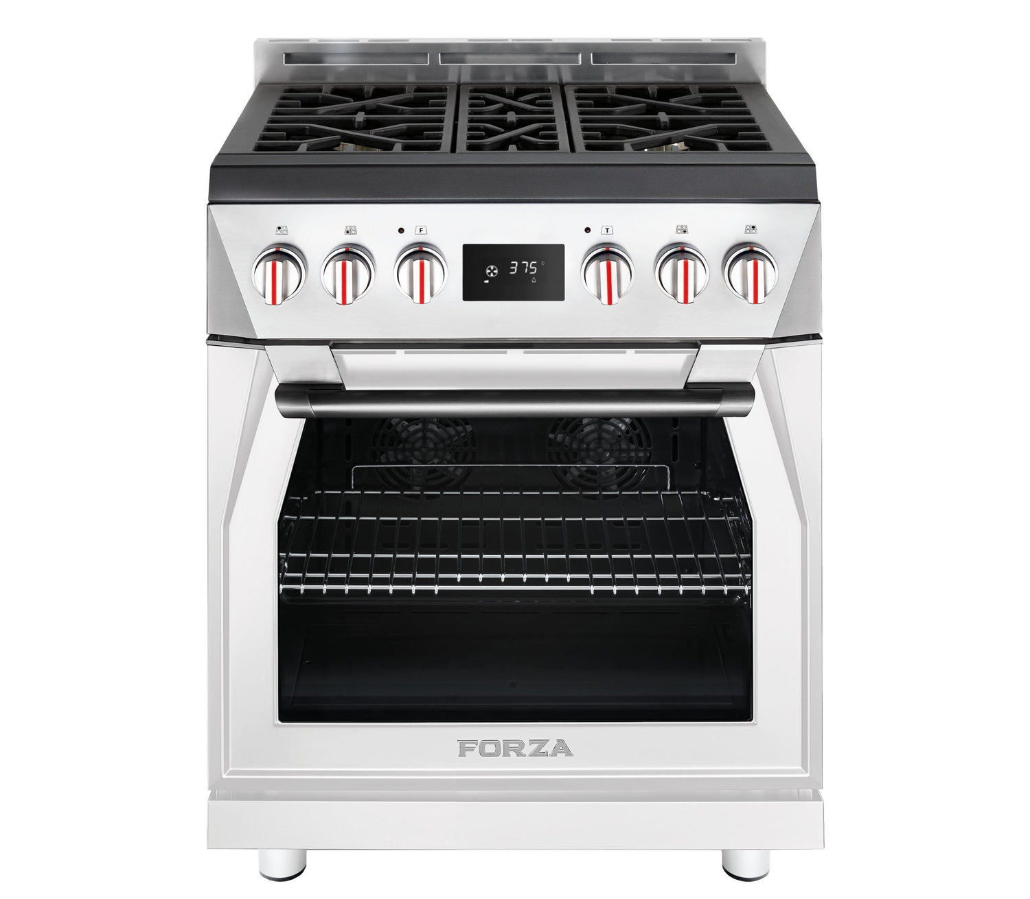 Forza 30-Inch Professional Dual Fuel Range in  Valoroso White (FR304DF-W)
