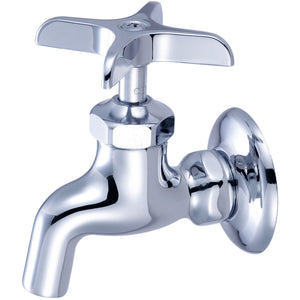 Central Brass 0007-1/2 Single Handle Wallmount Faucet in Polished Chrome