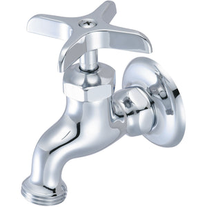 Central Brass 0007-H1/2 Single Handle Wallmount Faucet in Polished Chrome