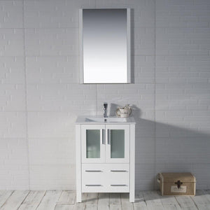 Blossom Sydney 30" Vanity set, Ceramic/Ceramic Vessel Sink, Mirror