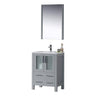 Blossom Sydney 24 Inch Vanity Base in White / Espresso / Metal Grey. Available with Ceramic Sink / Ceramic Sink + Mirror / Ceramic Vessel Sink / Ceramic Vessel Sink + Mirror - The Bath Vanities