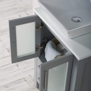 Blossom Sydney 30" Vanity set, Ceramic/Ceramic Vessel Sink, Mirror