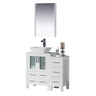 Blossom Sydney 36" Vanity set, Side Cabinet, Vessel Sink, Mirror