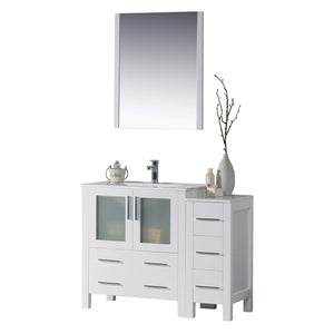 Blossom Sydney 42" Vanity set, Side Cabinet, Vessel Sink, Mirror