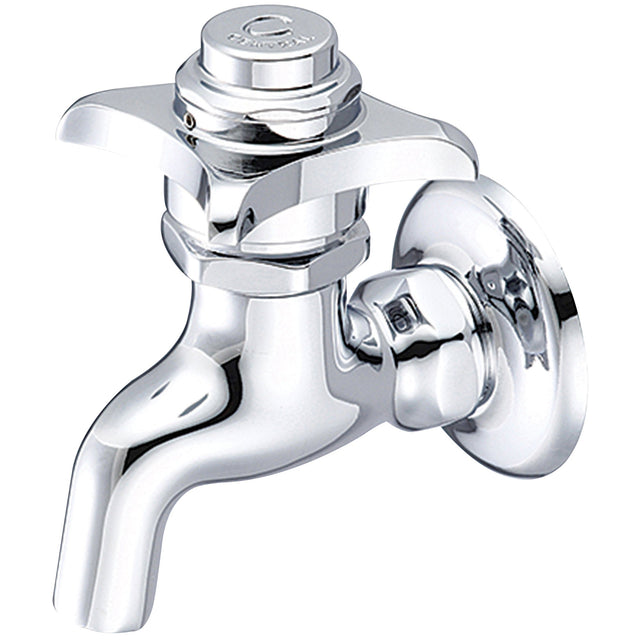 Central Brass 0033-1/2CV-02 Self-Close Wallmount Faucet in Polished Chrome