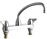 CHICAGO FAUCETS 1100-L5VBCP Hot and Cold Water Sink Faucet