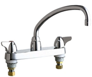 CHICAGO FAUCETS 1100-L5VBCP Hot and Cold Water Sink Faucet