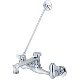 Central Brass 0054-URC-Q Two Handle Wallmount Service Sink Faucet in Rough Chrome