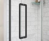 MAAX 135326-900-340-000 Uptown 57-59 x 76 in. 8 mm Pivot Shower Door for Alcove Installation with Clear glass in Matte Black